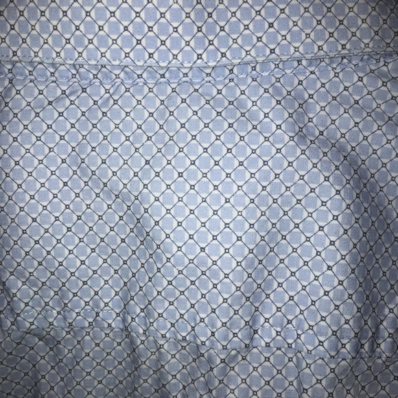 Men's J. Ferrar Blue & White Printed Button Down Shirt - Picture 9 of 12